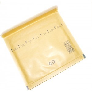 Plic antisoc cu bule pentru CD DVD 200x175+50 mm Auriu Bucata - imagine 3